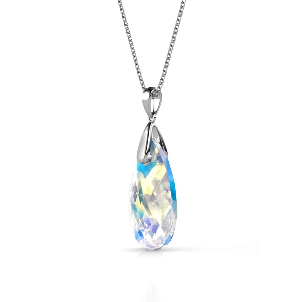 Pendentifs Raindrop - Argenté Et Blanc Brillant - L'autre mode