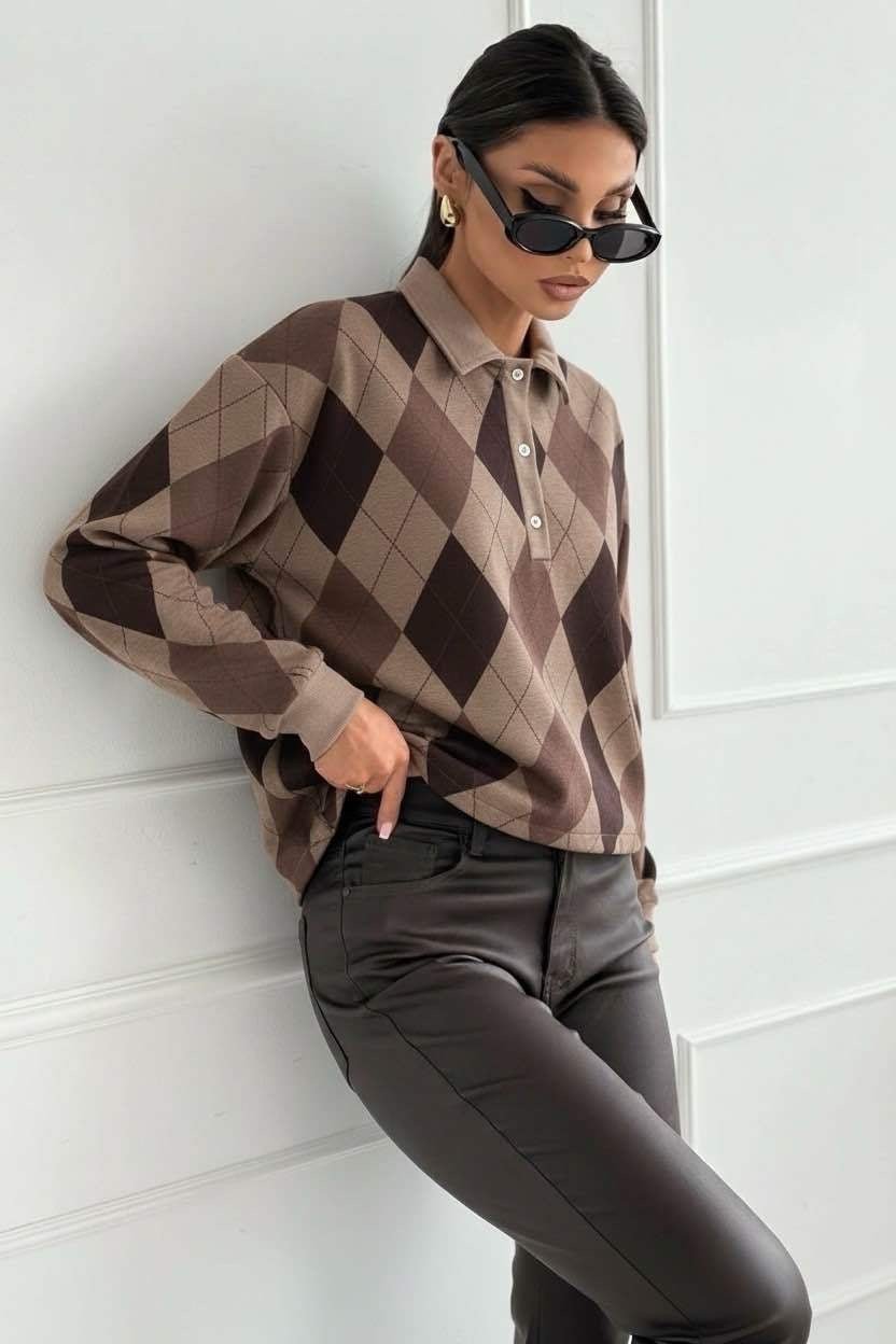 Polo Casual À Carreaux - L'autre mode