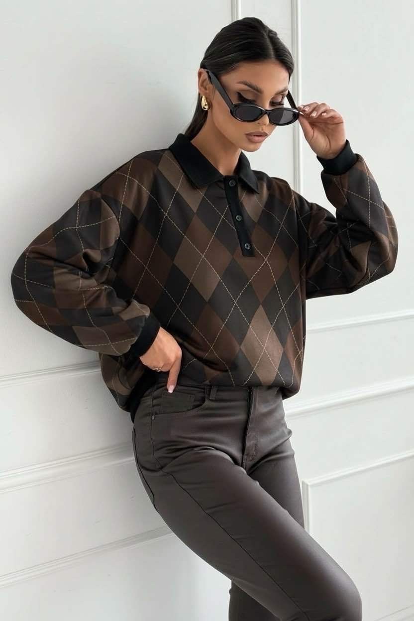 Polo Casual À Carreaux - L'autre mode