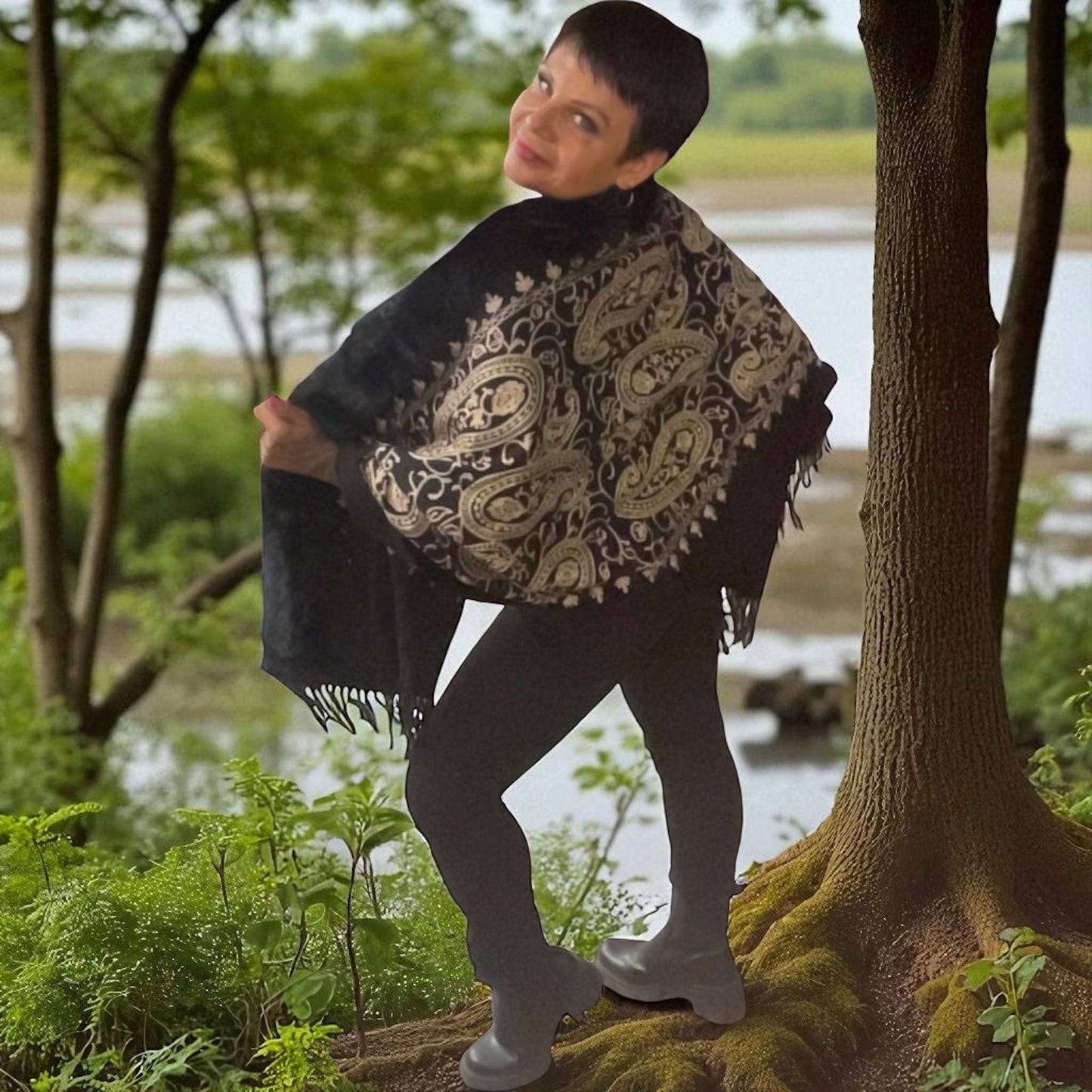 poncho barocco - L'autre mode