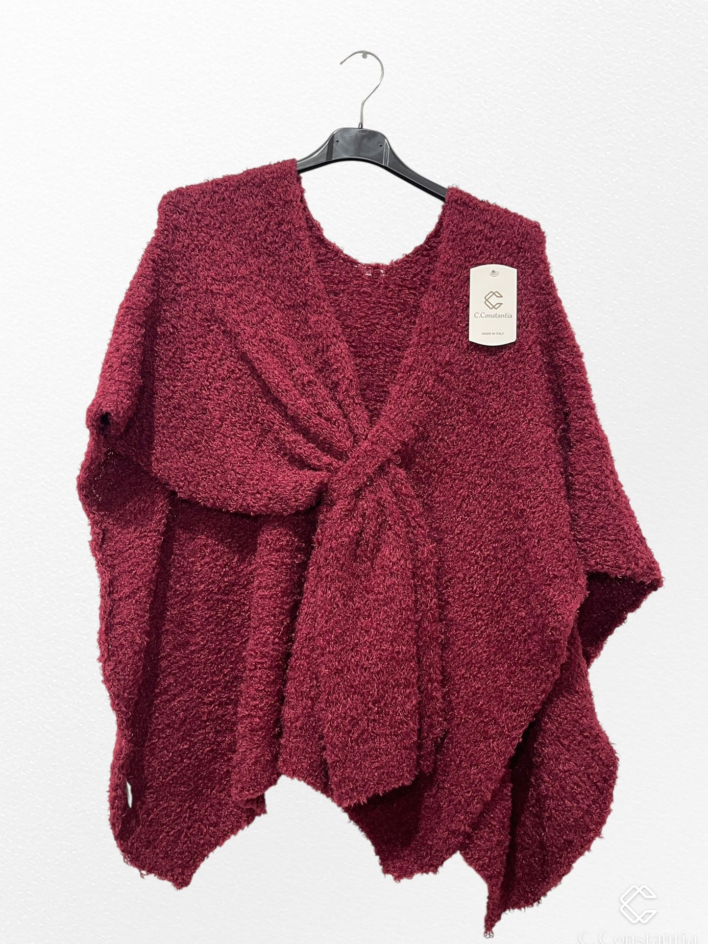 poncho bouclette - L'autre mode