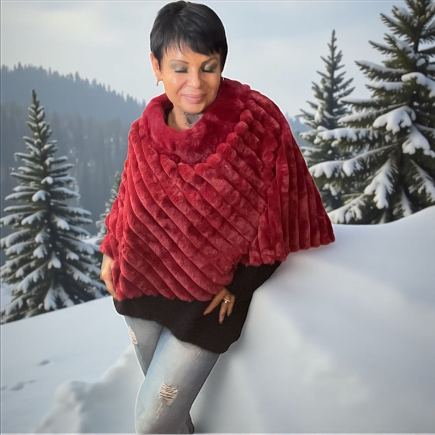 poncho nounours court - L'autre mode