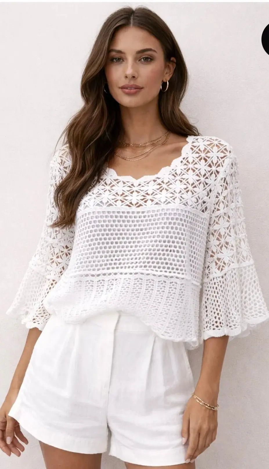 Pull ajouré crochet fin - L'autre mode