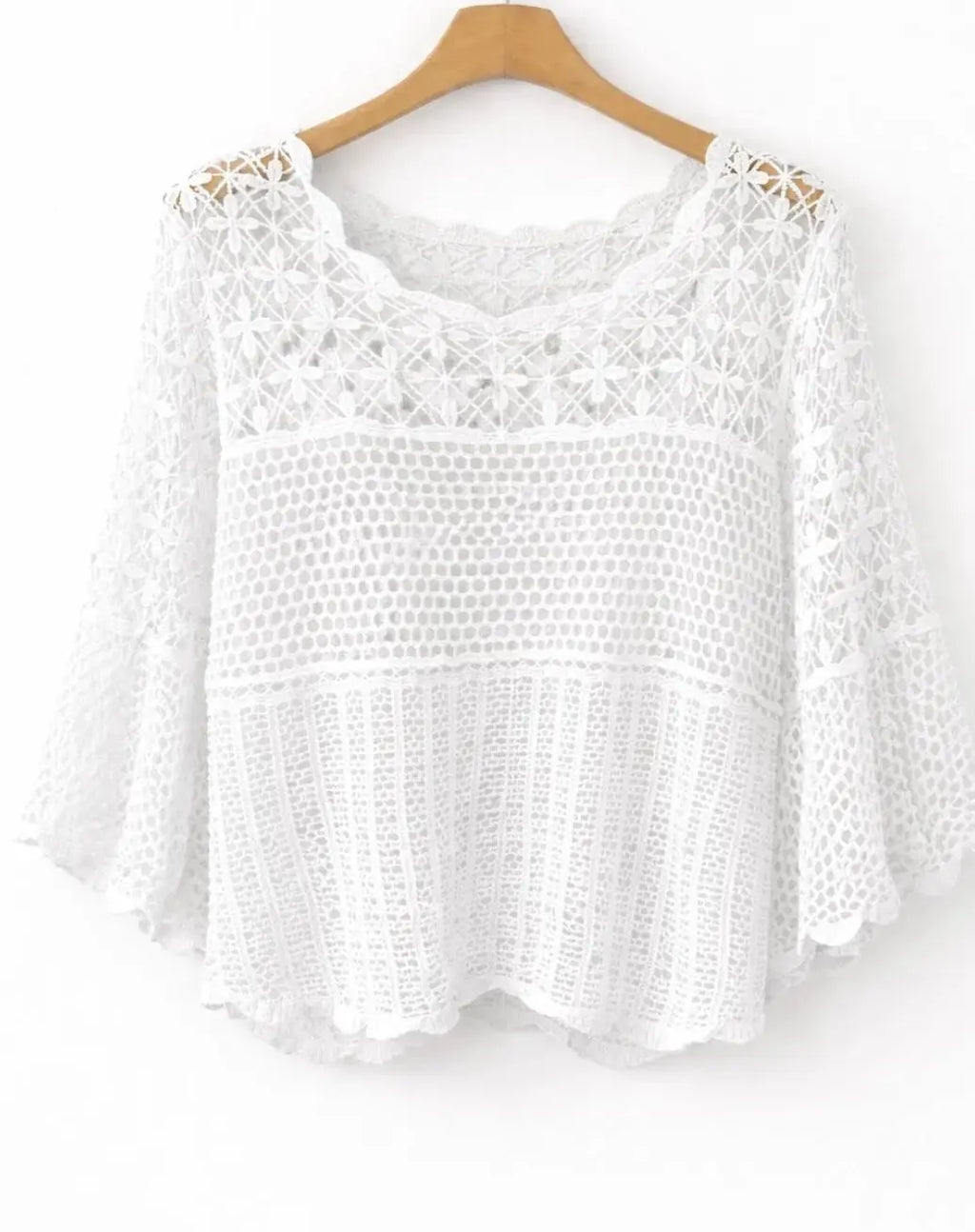 Pull ajouré crochet fin - L'autre mode