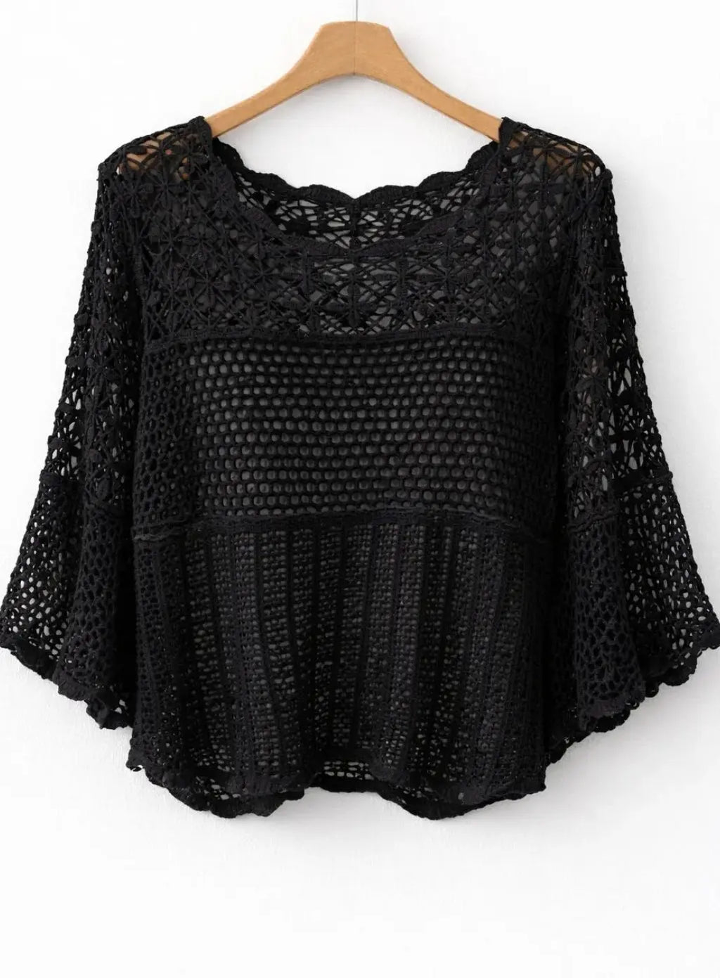 Pull ajouré crochet fin - L'autre mode