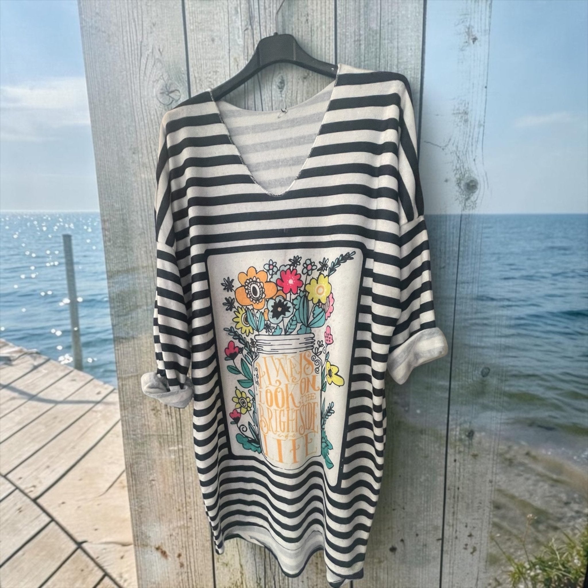 Pull ample marinière - L'autre mode