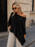 Pull asymétrique mohair femme - L'autre mode