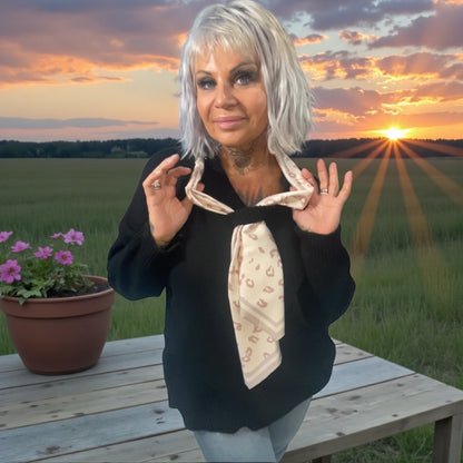 Pull avec foulard interchangeable - L'autre mode