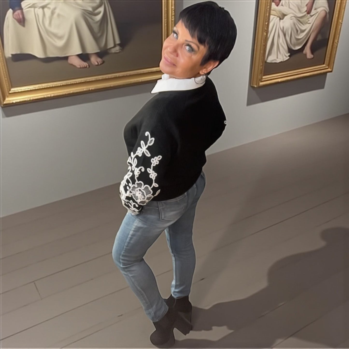 pull barocco broché - L'autre mode