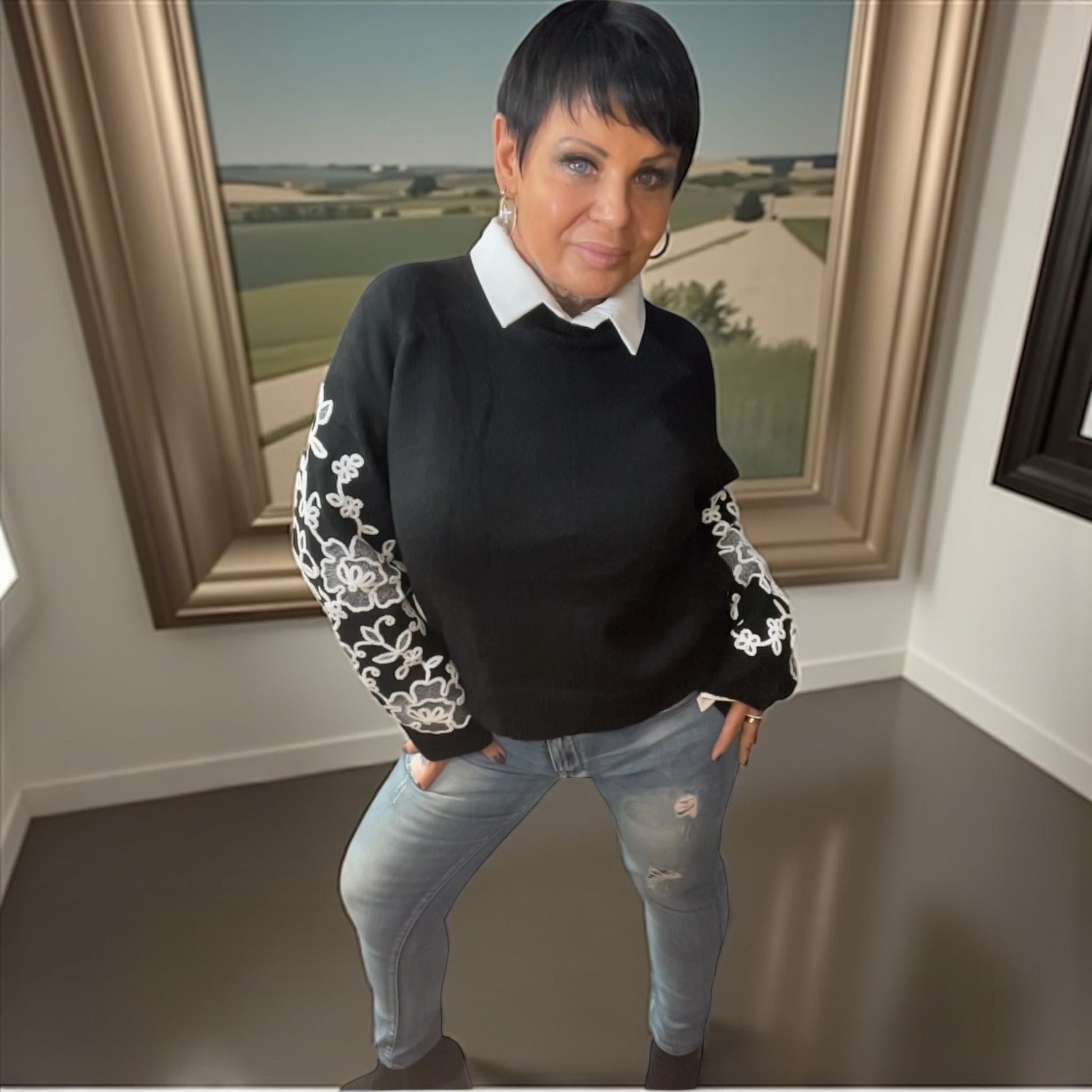 pull barocco broché - L'autre mode