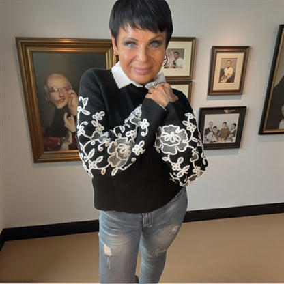 pull barocco broché - L'autre mode