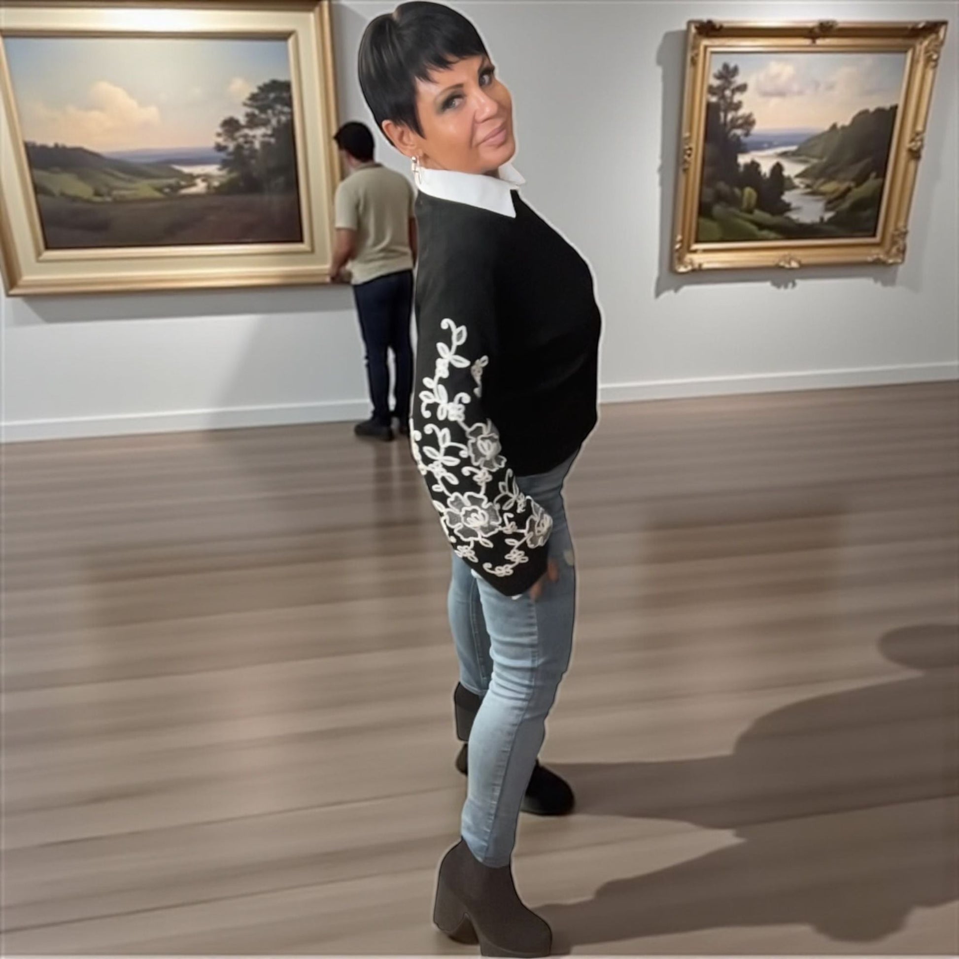 pull barocco broché - L'autre mode