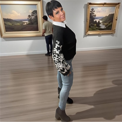 pull barocco broché - L'autre mode