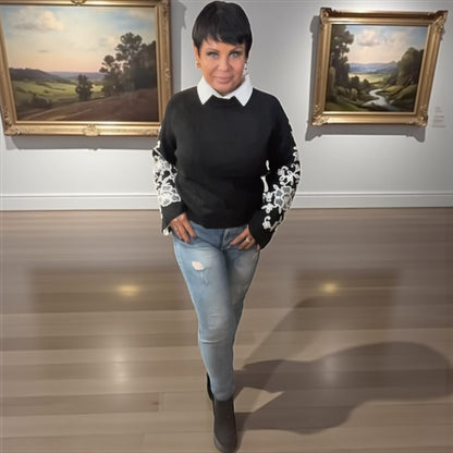 pull barocco broché - L'autre mode