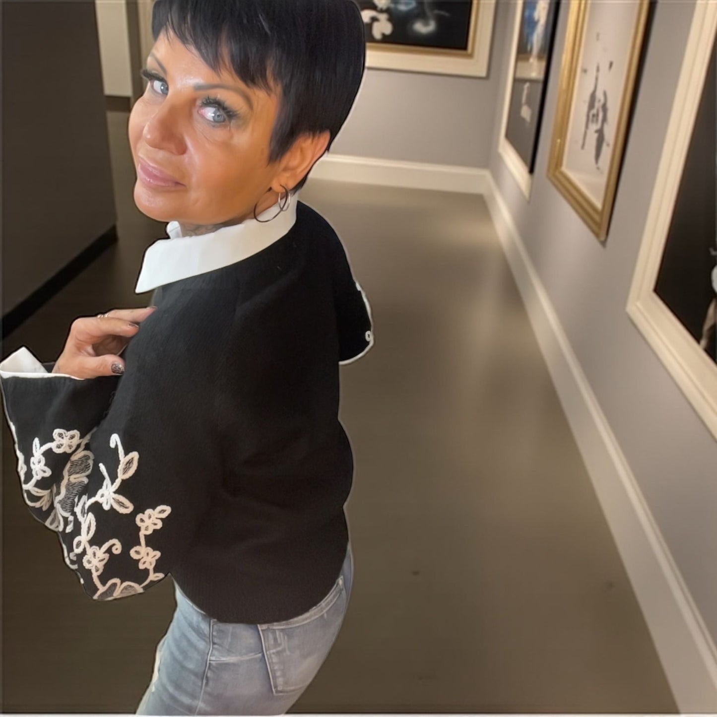 pull barocco broché - L'autre mode