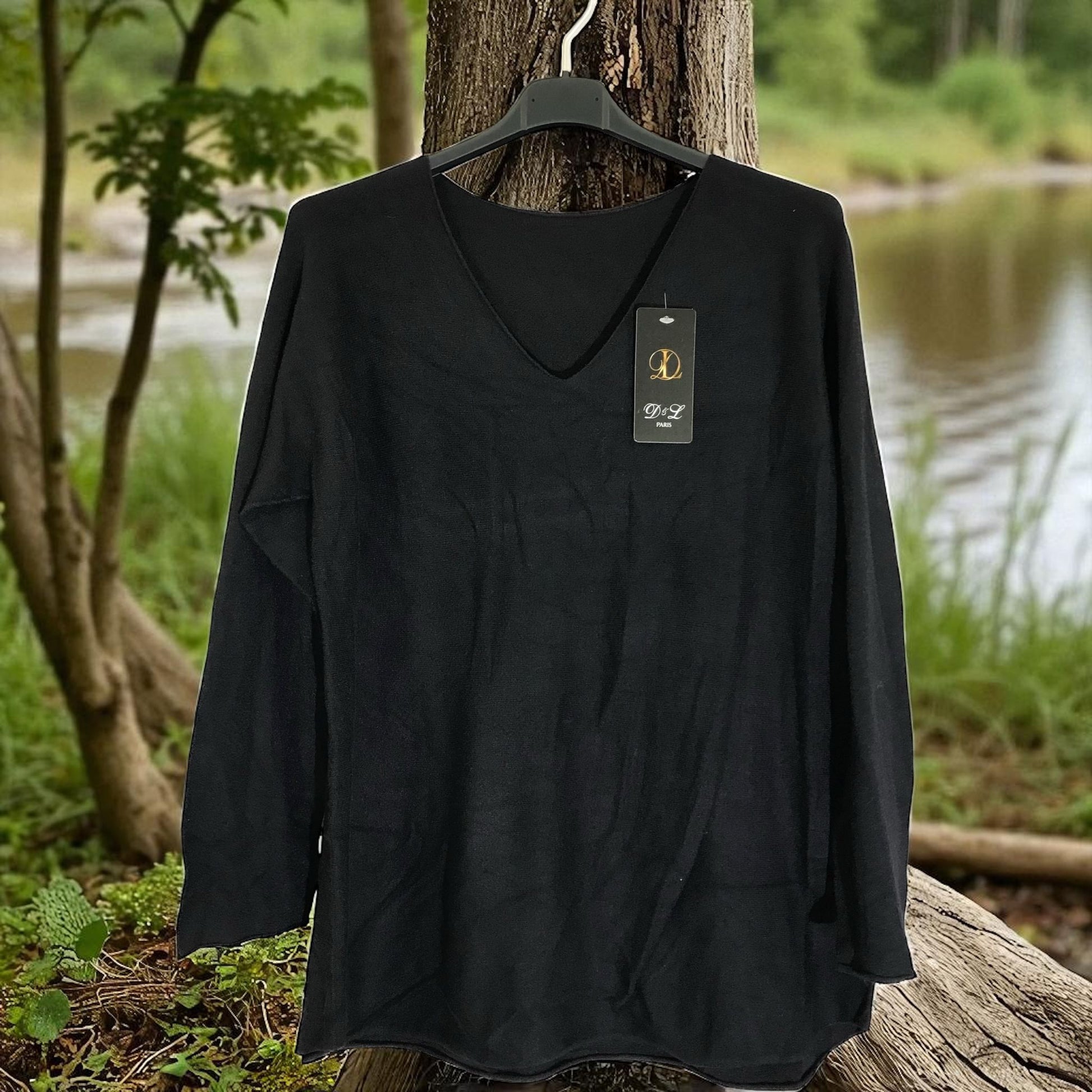 pull basique col v - L'autre mode