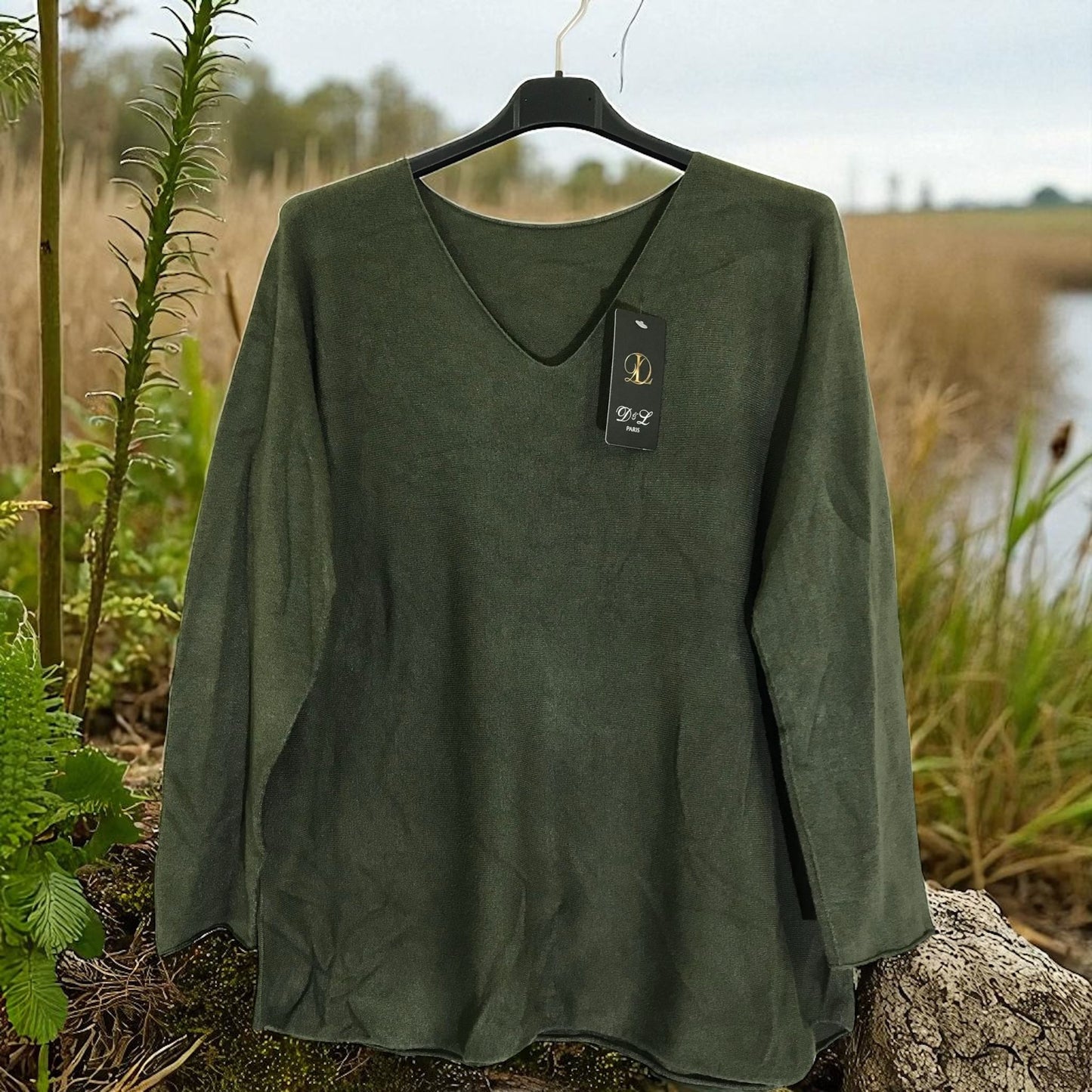 pull basique col v - L'autre mode