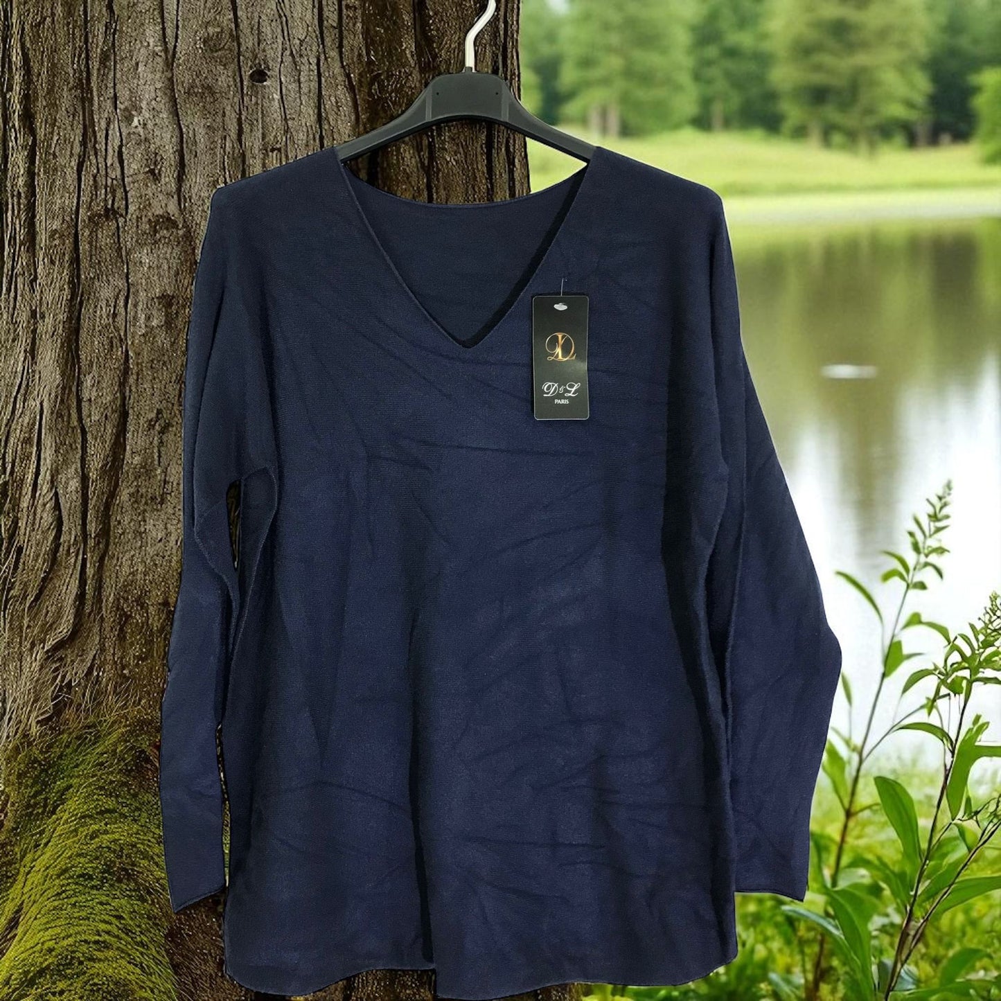 pull basique col v - L'autre mode