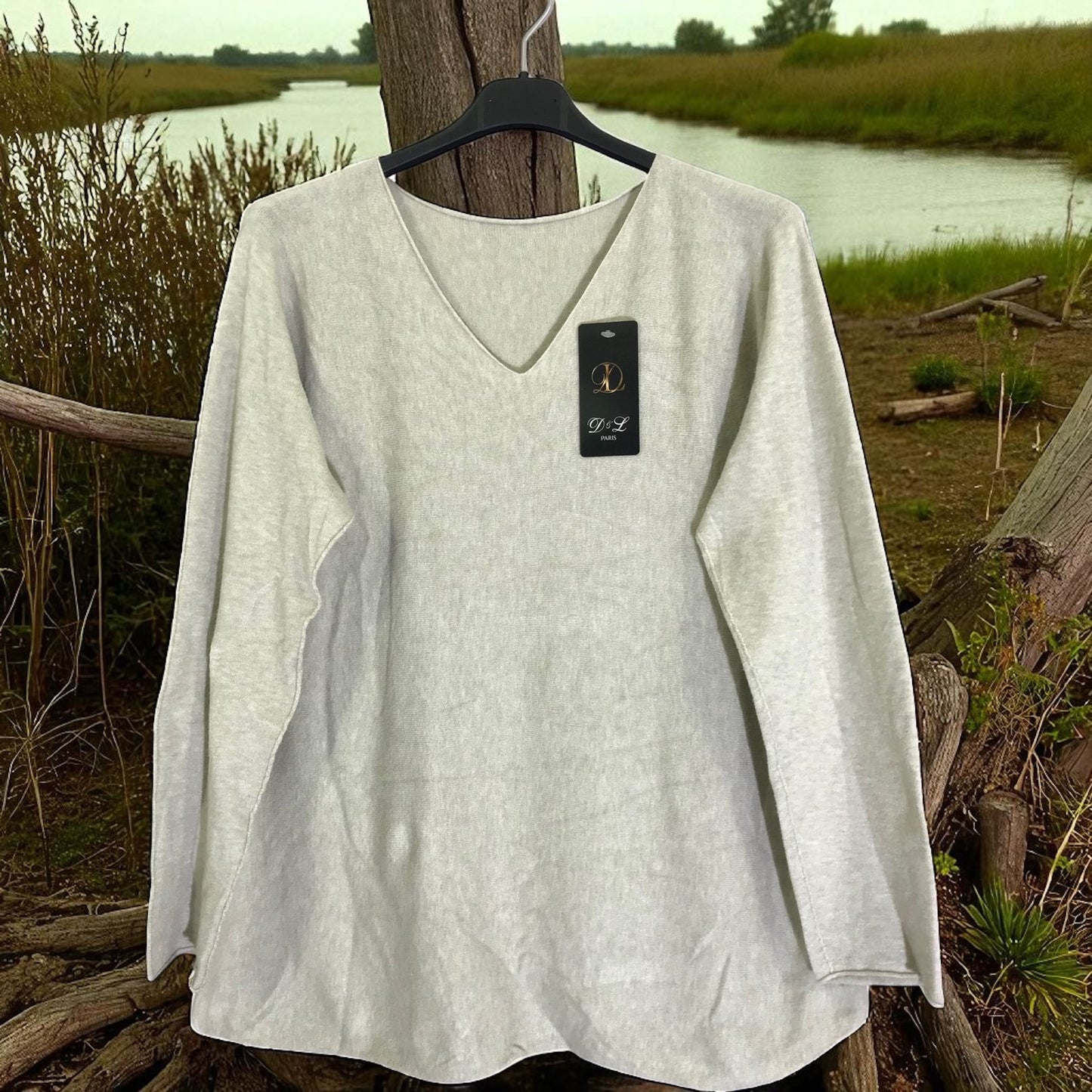 pull basique col v - L'autre mode