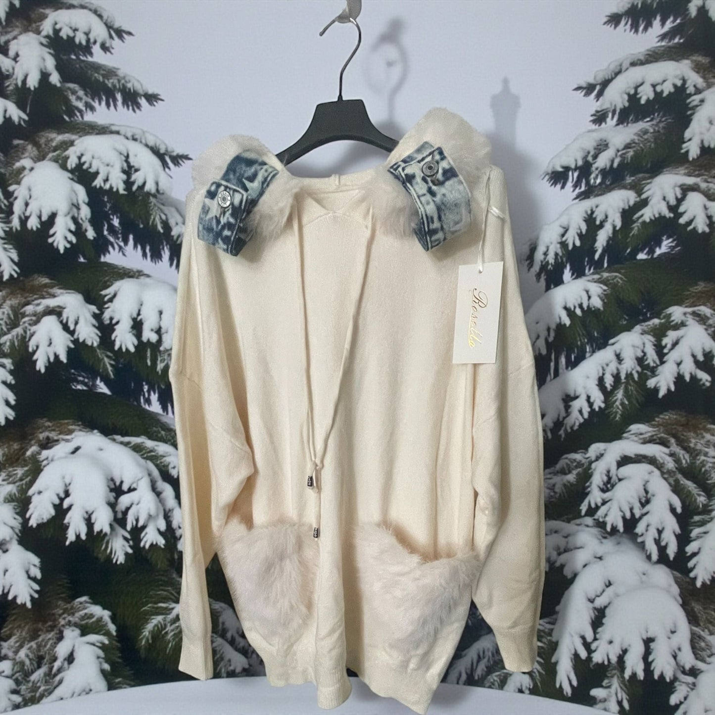 pull capuche souple et jeans - L'autre mode