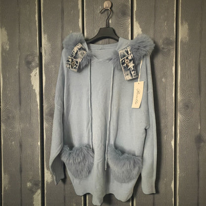 pull capuche souple et jeans - L'autre mode