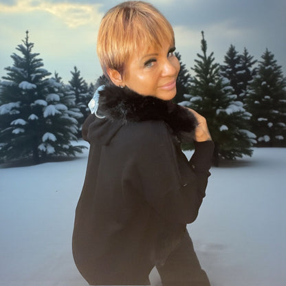 pull capuche souple et jeans - L'autre mode