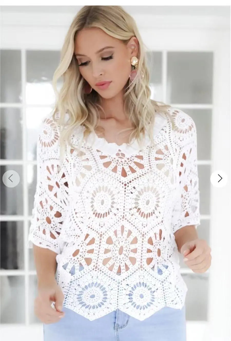 pull dentelle d'été - L'autre mode