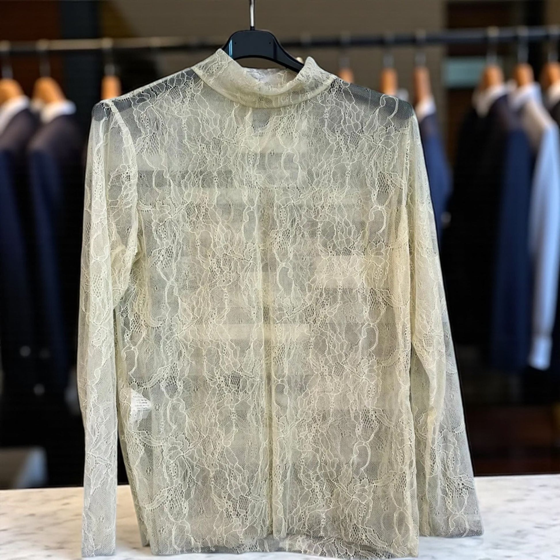 pull fin dentelle curvy - L'autre mode