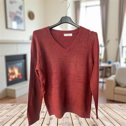 pull laine col v - L'autre mode