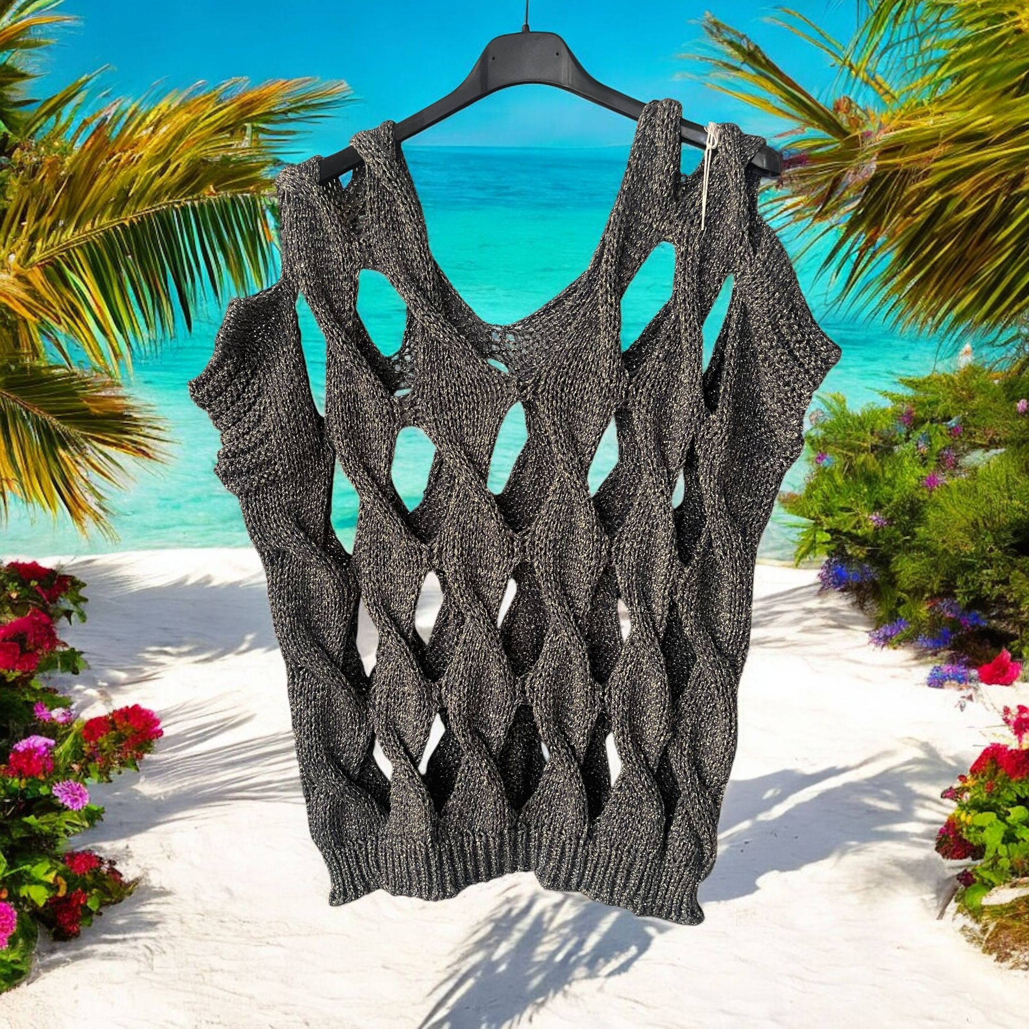 pull lurex ajouré - L'autre mode