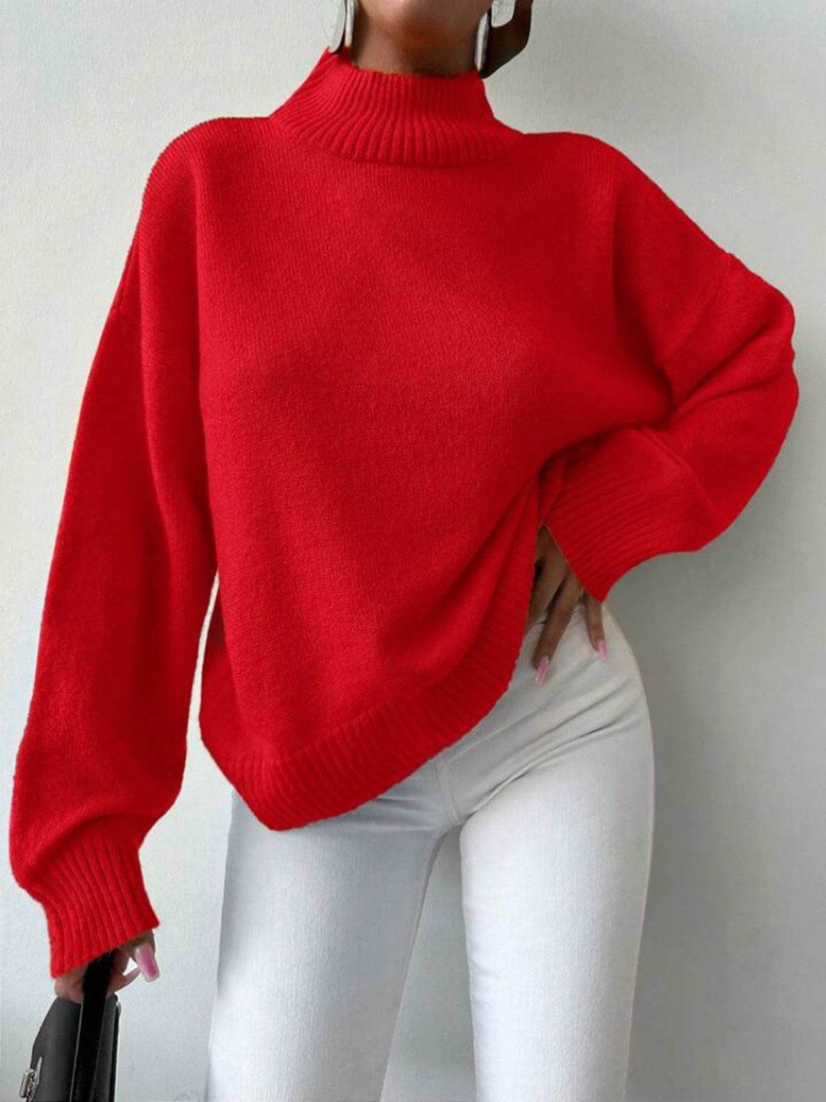 pull maille col montant - L'autre mode