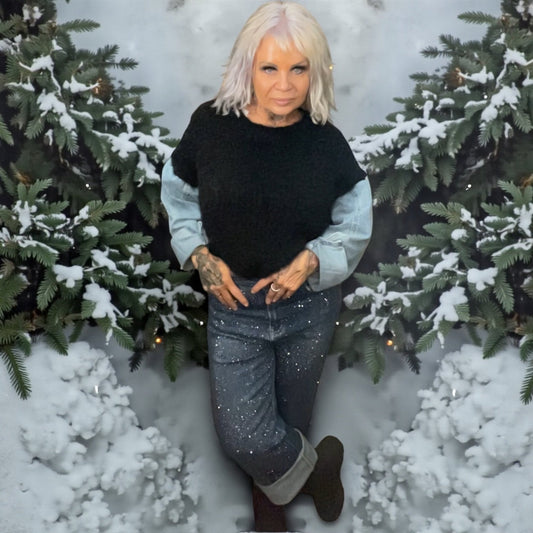 pull manches jeans - L'autre mode