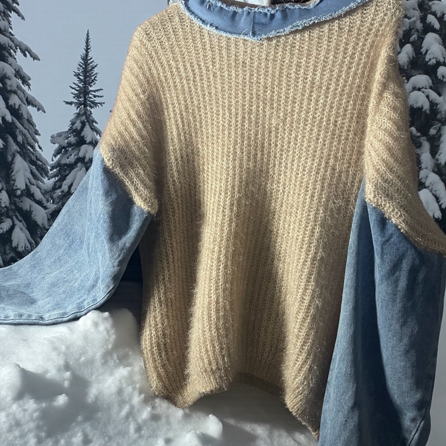 pull manches jeans - L'autre mode