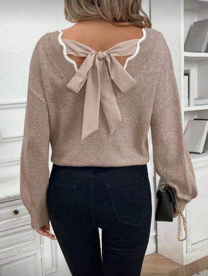 pull noué dans le dos - L'autre mode