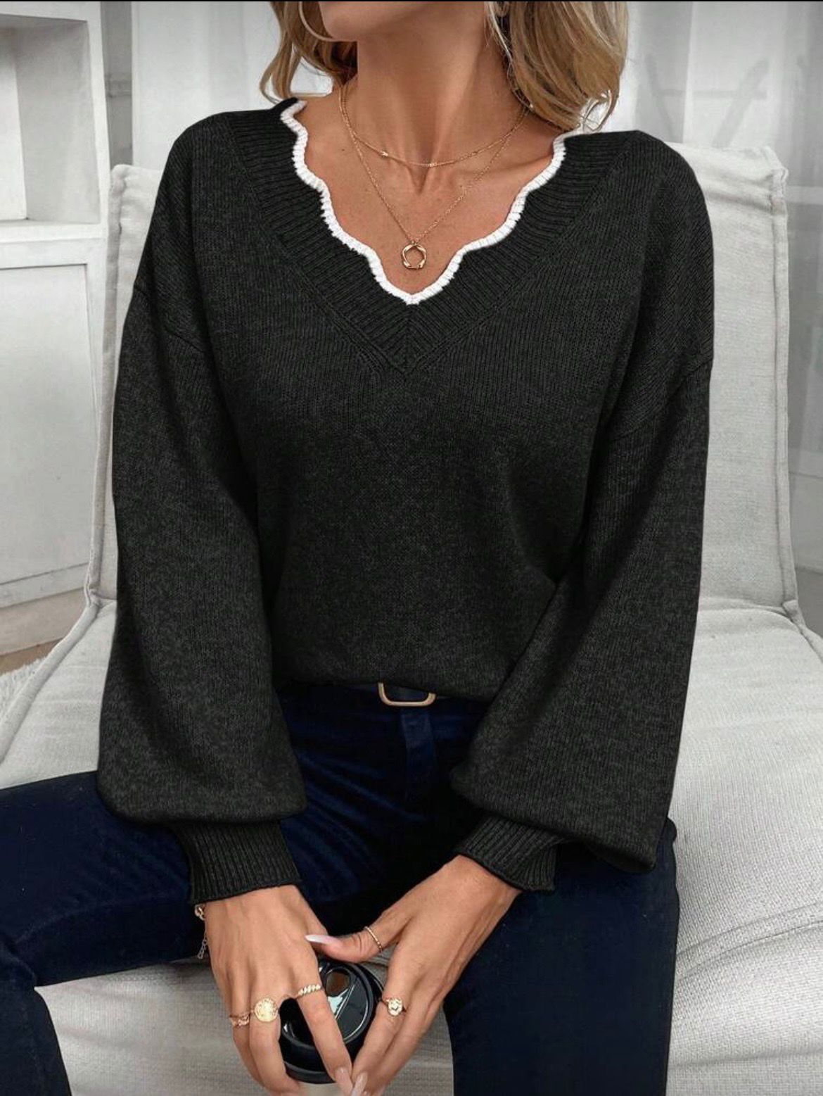 pull noué dans le dos - L'autre mode