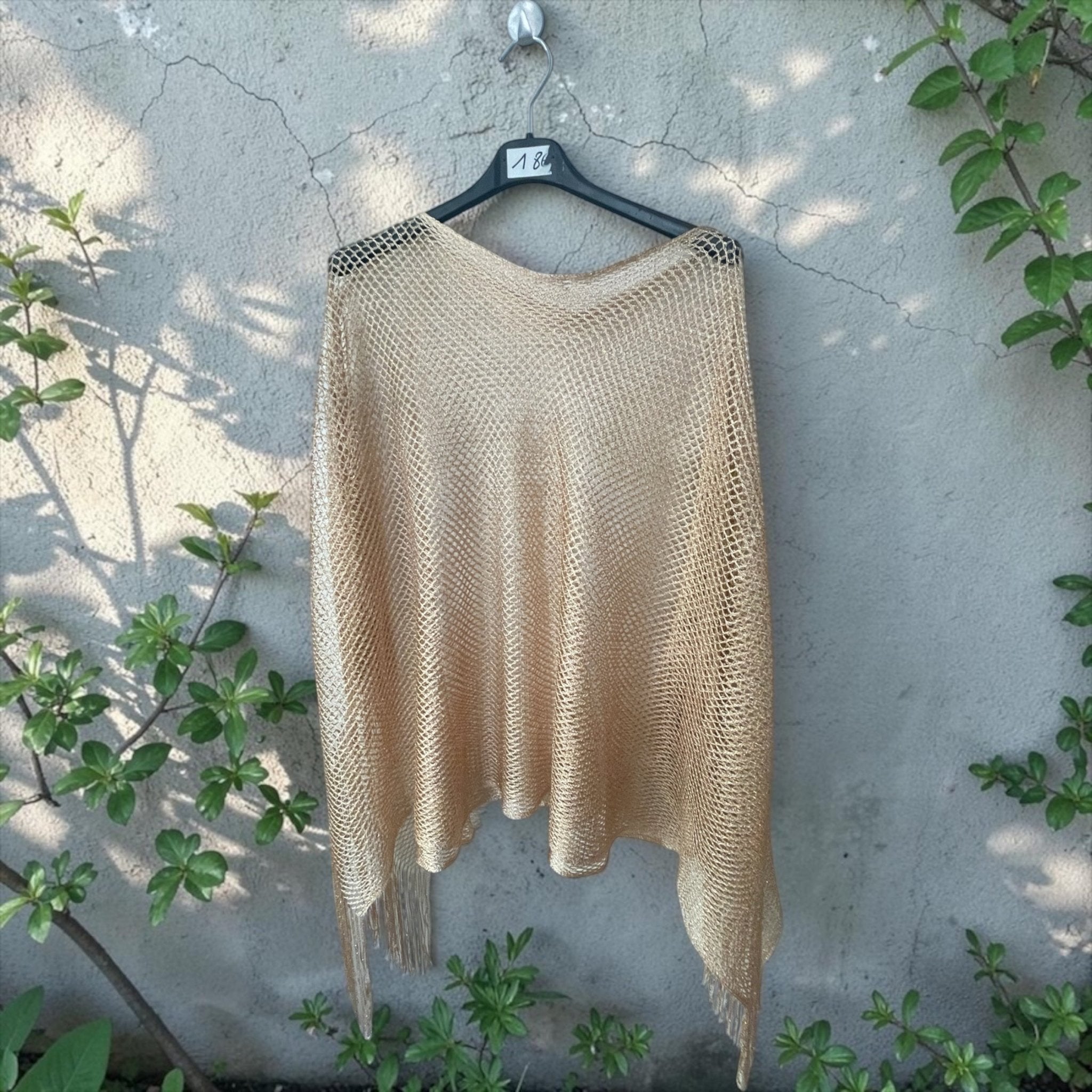 Pull poncho filet lurex - L'autre mode