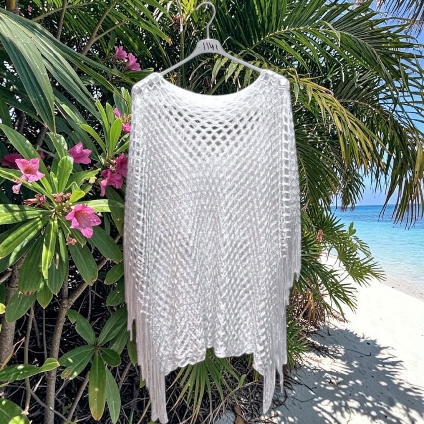Pull poncho filet lurex - L'autre mode
