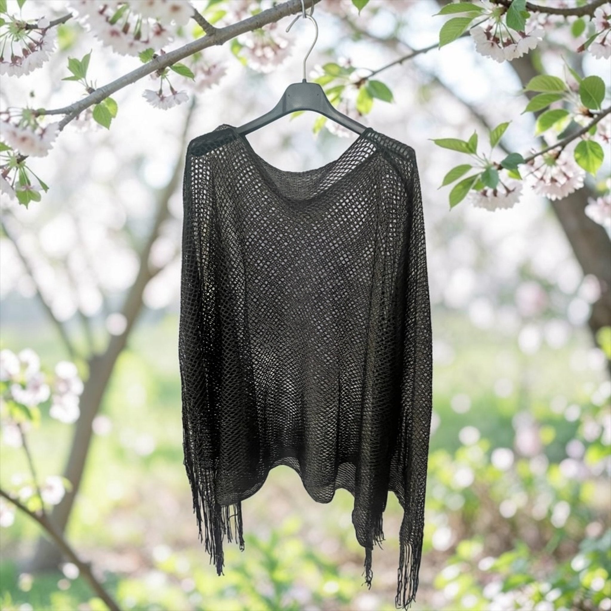 Pull poncho filet lurex - L'autre mode