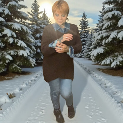 pull robe tunique mon hiver - L'autre mode