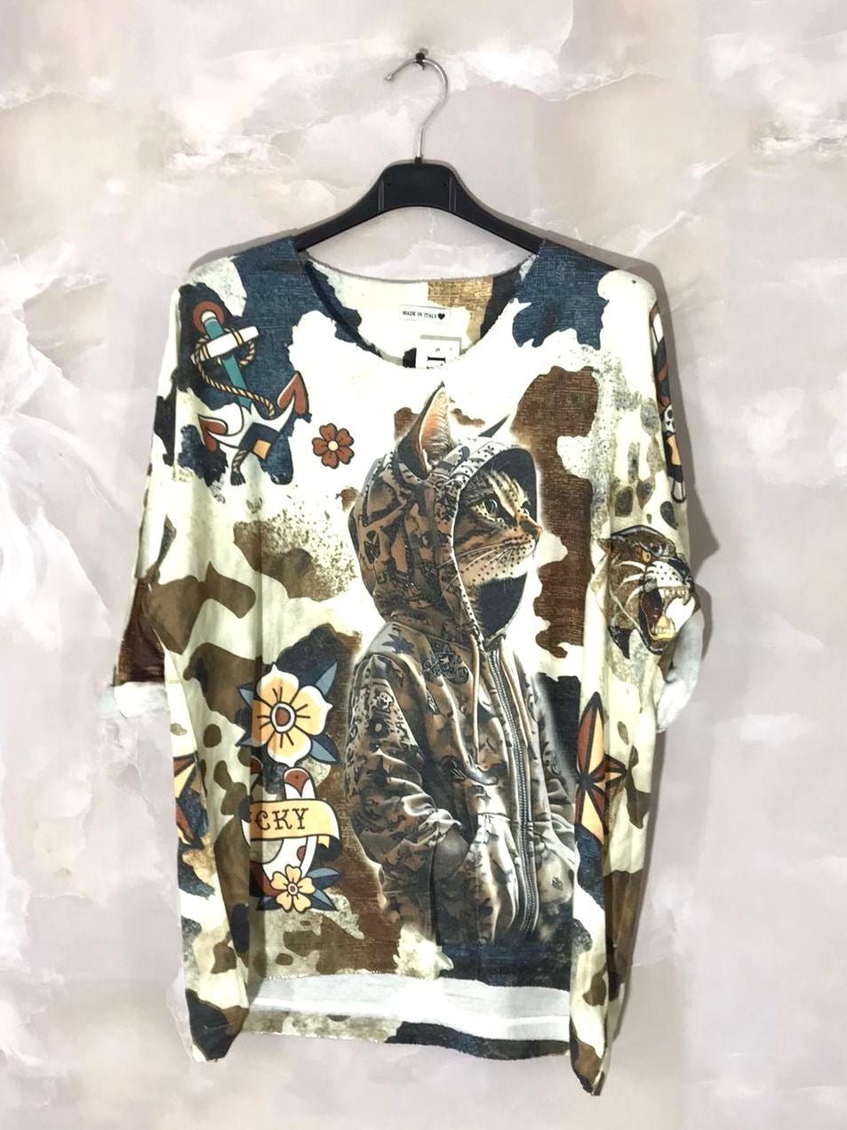 Pull tunique maille - L'autre mode