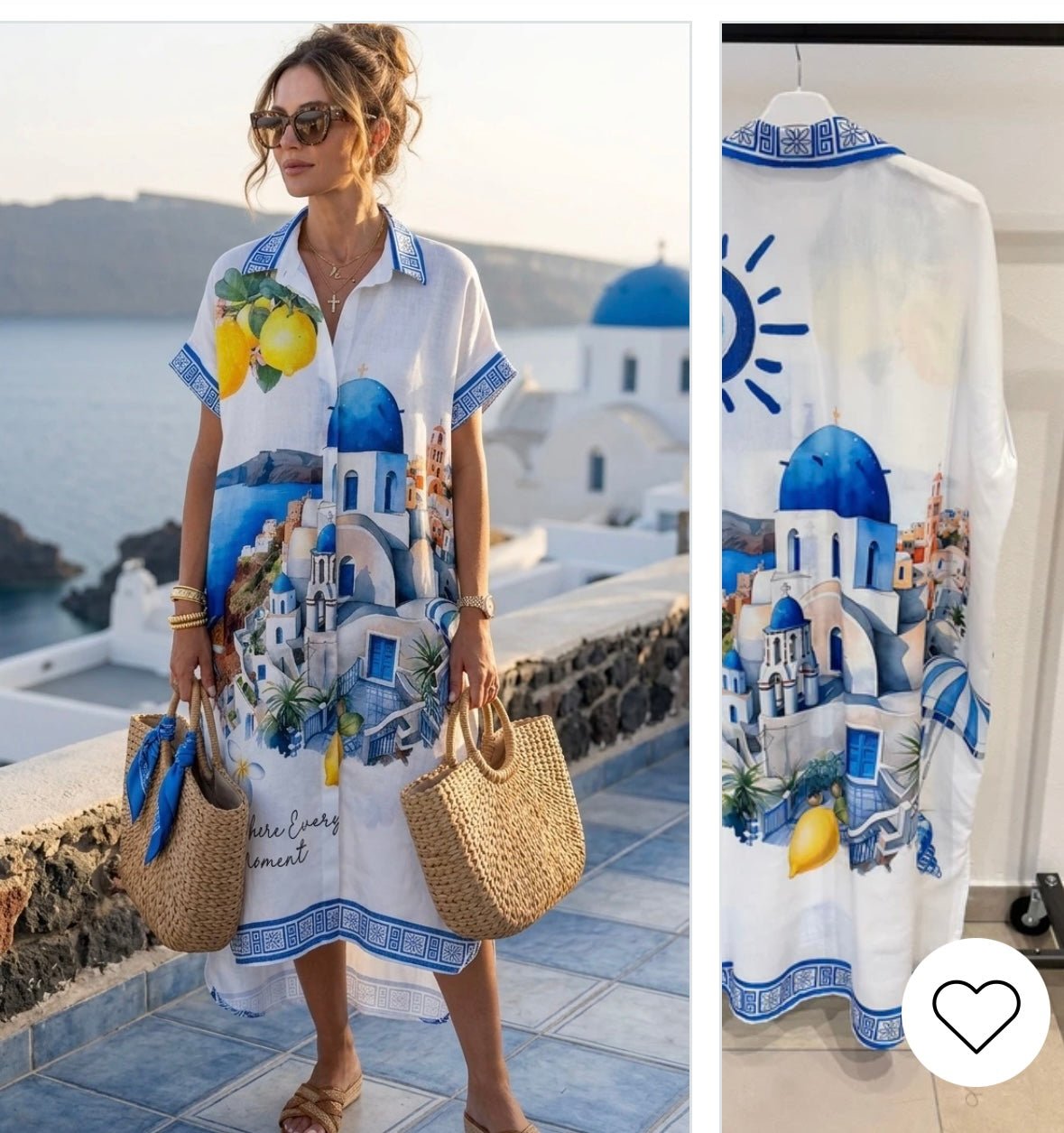 Robe chemise imprimée - L'autre mode