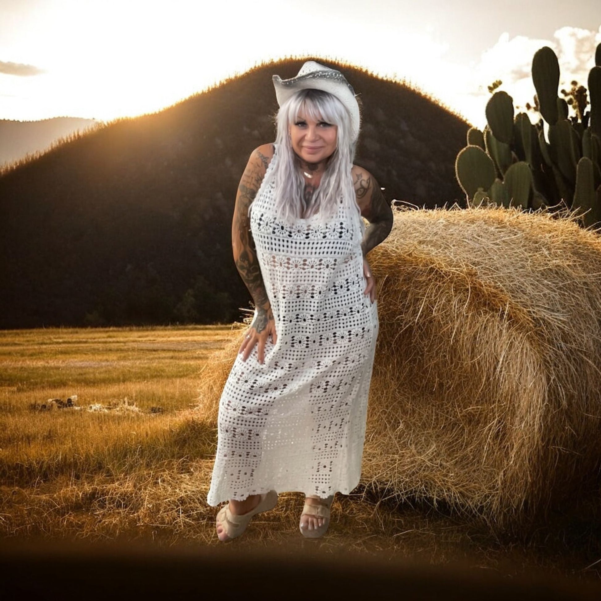 robe dentelle des champs - L'autre mode