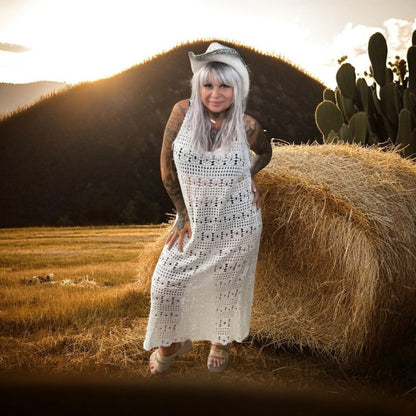 robe dentelle des champs - L'autre mode