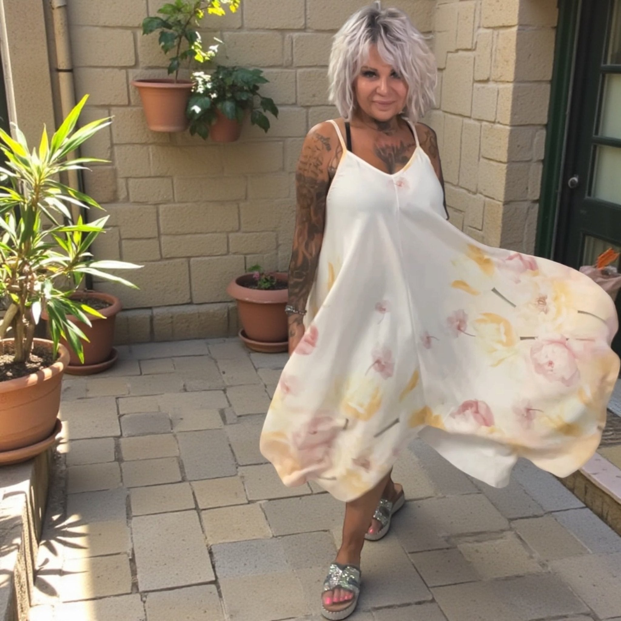 Robe fleurie fines bretelles🌼 - L'autre mode