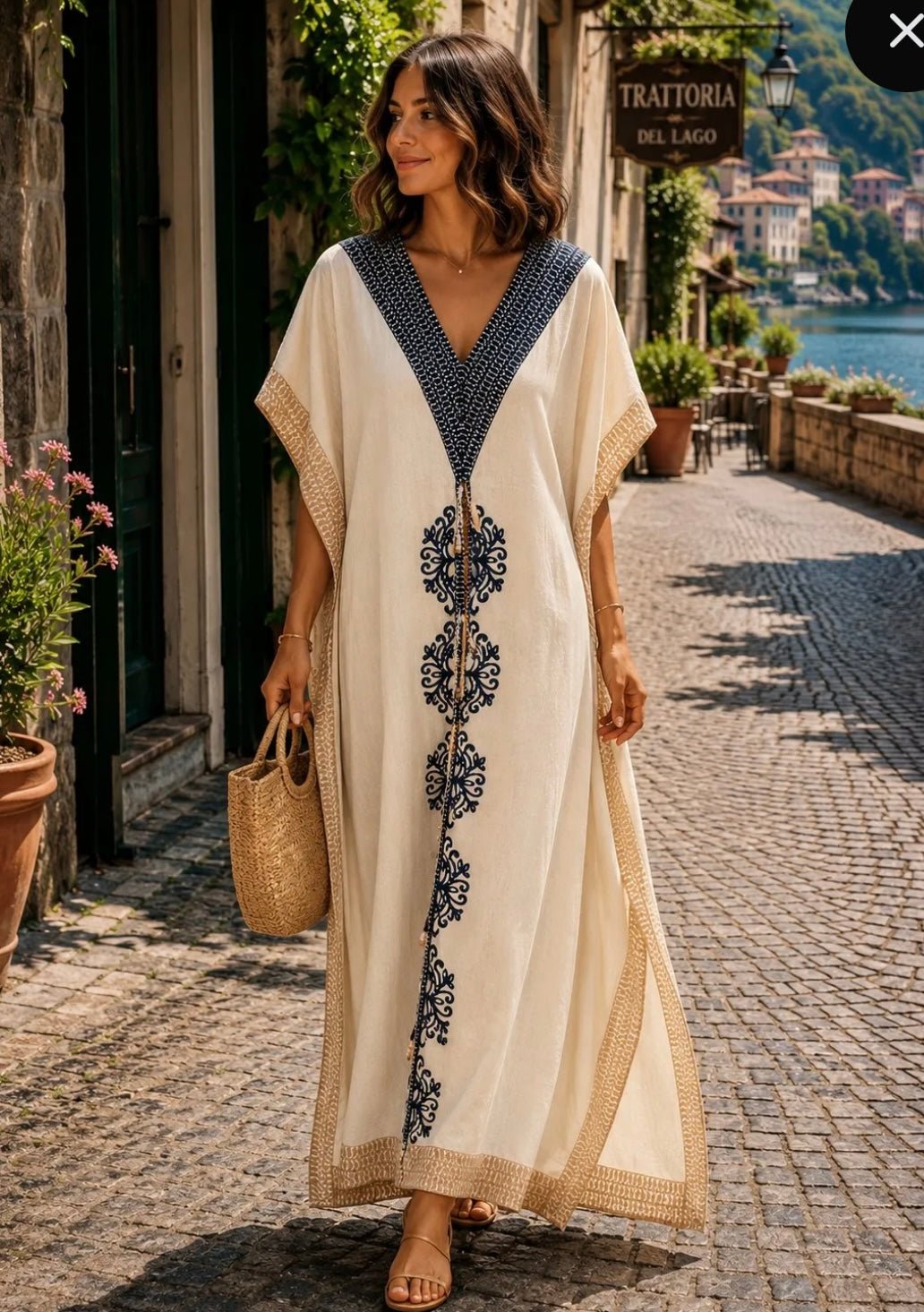 Robe lafkan col V - L'autre mode