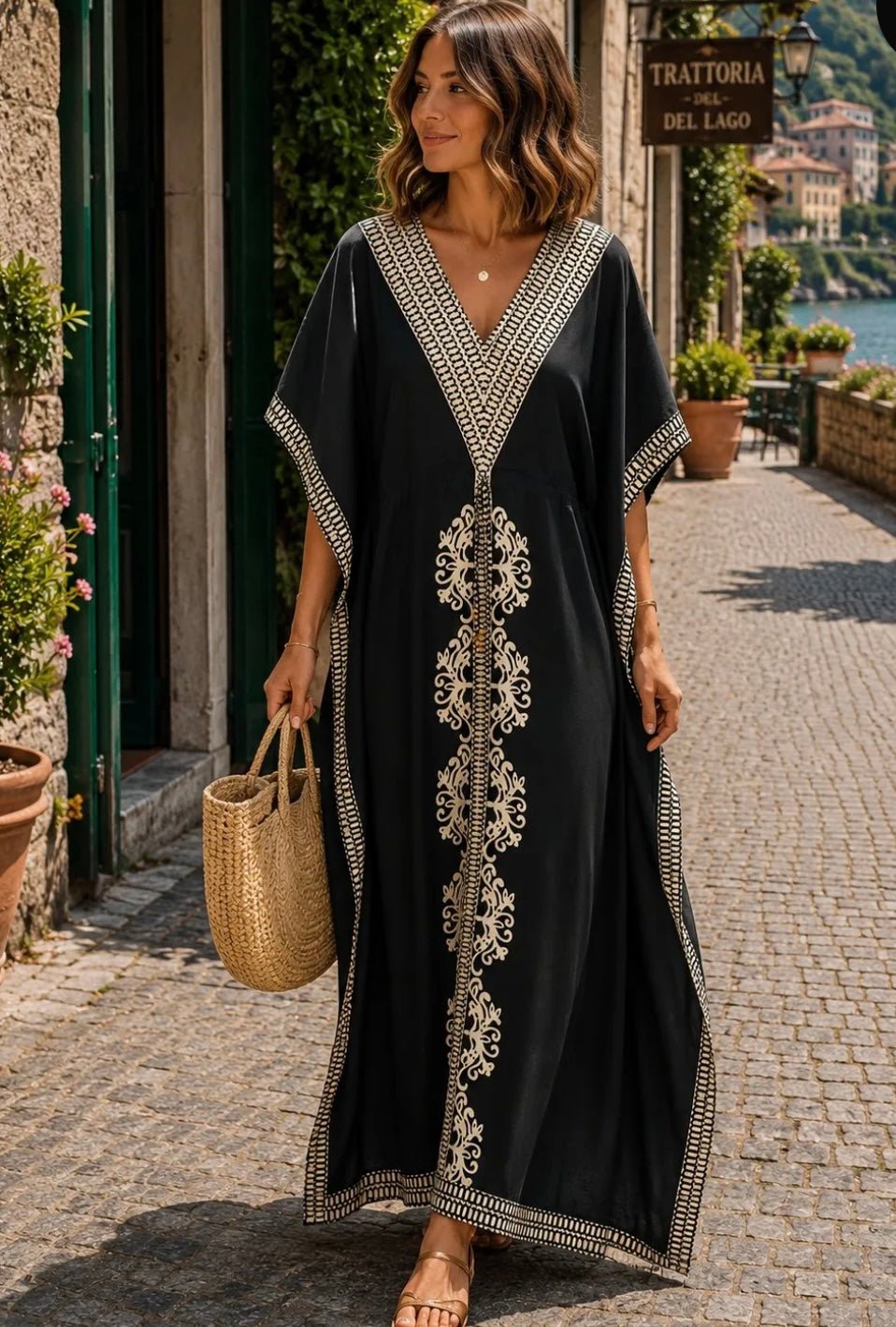 Robe lafkan col V - L'autre mode