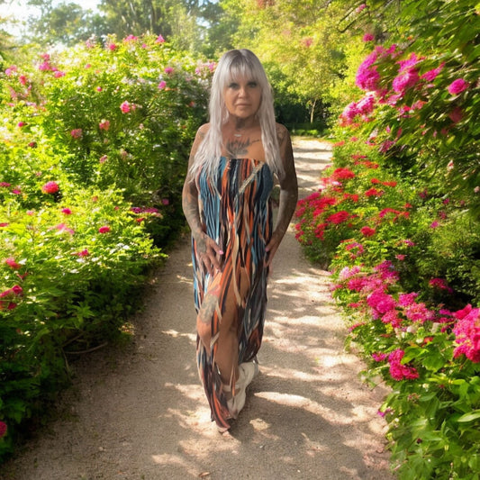 robe longue bustier acapulco - L'autre mode