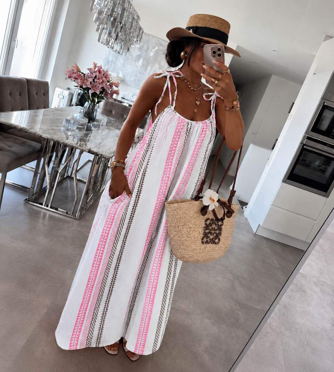 Robe longue gaz de coton - L'autre mode