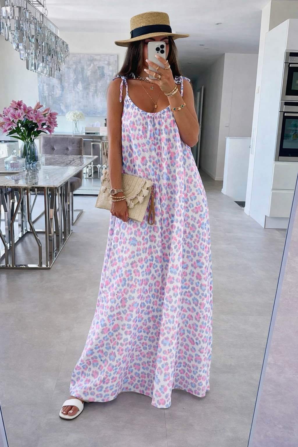 Robe longue gaz de coton - L'autre mode
