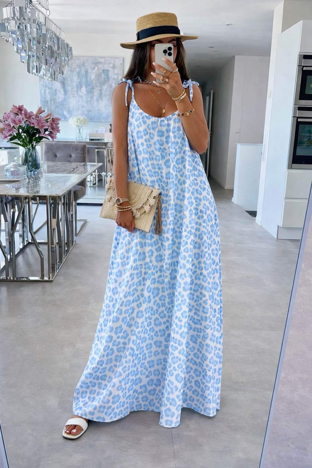 Robe longue gaz de coton - L'autre mode